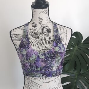lululemon athletica Purple and Green Sports Bra